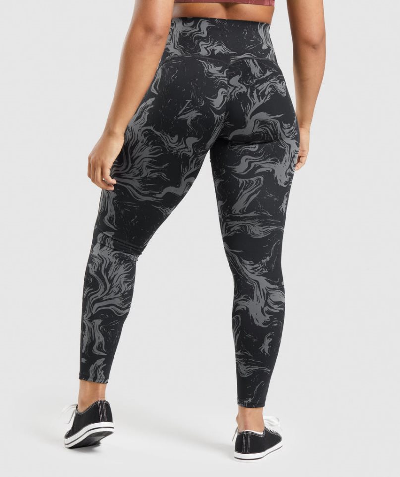 Legginsy Gymshark GS Power High Rise Damskie Czarne | PL 145VNW